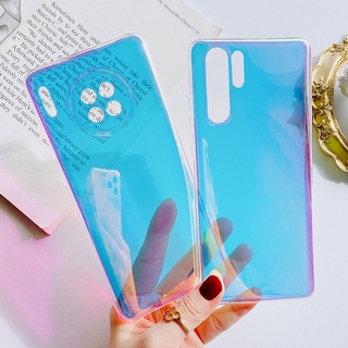 เคสโทรศัพท์ซิลิโคน TPU แบบนิ่ม กันกระแทก ลายกลิตเตอร์ สีรุ้ง ไล่โทนสี สําหรับ Realme 9 9i 8 8i 8s 7 7i Pro Plus