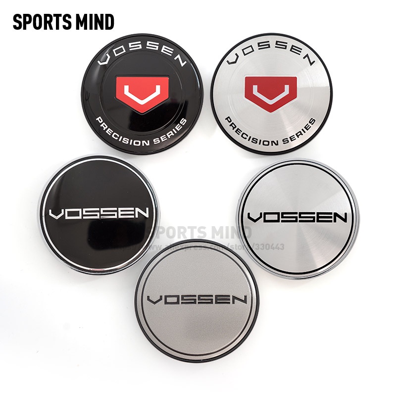 4 ชิ้น/ล็อต 10 สี 68 มม.VOSSEN รถศูนย์ล้อ Hub Caps ป้ายสัญลักษณ์รถโลโก้ศูนย์ล้อหมวกป้ายตกแต่งรถ