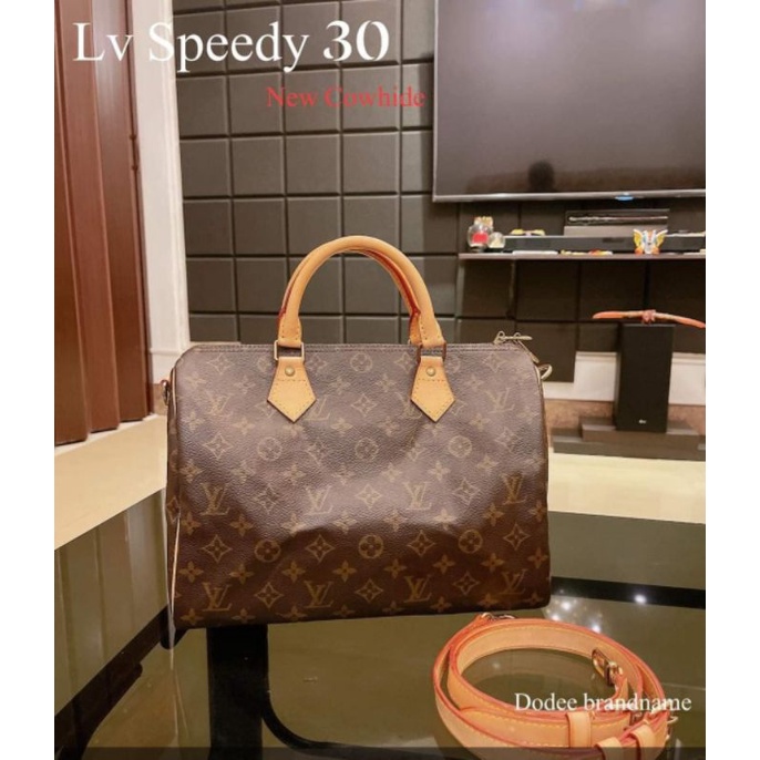 กระเป๋า Louis Vuitton Speedy30 (new cowhide+สาย)แท้100%
