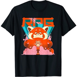 เสื้อยืดผ้าฝ้ายพรีเมี่ยม เสื้อยืด พิมพ์ลาย Disney and Pixars Turning Red RPG Red Panda Girl Mei สําหรับผู้หญิง