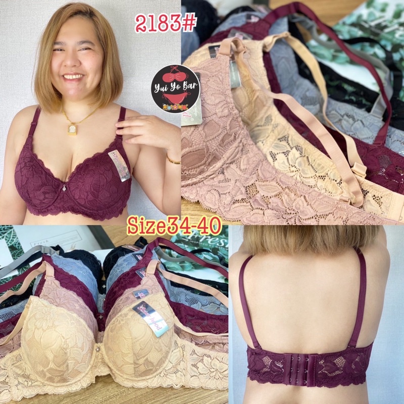 2183#Sister hood Size34-40เสื้อในไซร์ใหญ่ลูกไม้ทั้งตัวสวยสวย