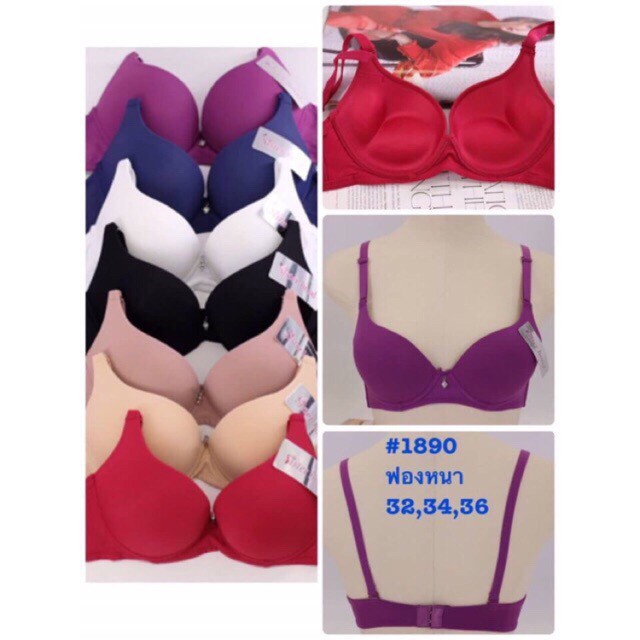 เสื้อชั้นในผู้หญิง Sister hood 1890 บราบุนวมหนา มาตรฐานไทย