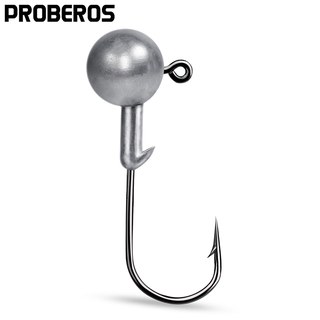 Proberos หัวตะขอตกปลา เหล็กคาร์บอน 1 กรัม -7 กรัม 10 ชิ้น