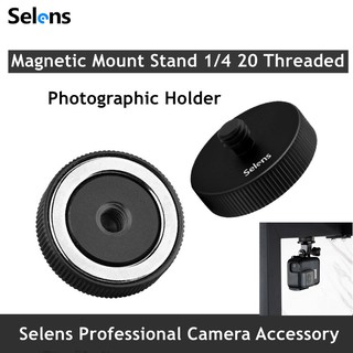 Selens Magnetic Mount Stand 1/4 20 เกลียวสำหรับ GoPro Hero 8 7 6 5 4 Xiaomi Yi 4k SJCAM SJ4000 EKEN H9 Action กล้องอุปกรณ์เสริม