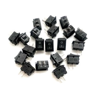 (10ตัว/20ตัว) KCD11/KCD12 สวิทช์ เปิดปิด สวิตช์เรือ สวิทช์ EDK ขนาด 10x15mm / 15x21mm 2 ขา I-O