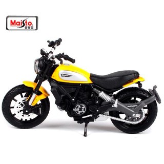 โมเดลรถมอเตอร์ไซค์  DUCATI SCRAMBLER ทำจากเหล็ก สัดส่วน 1:18