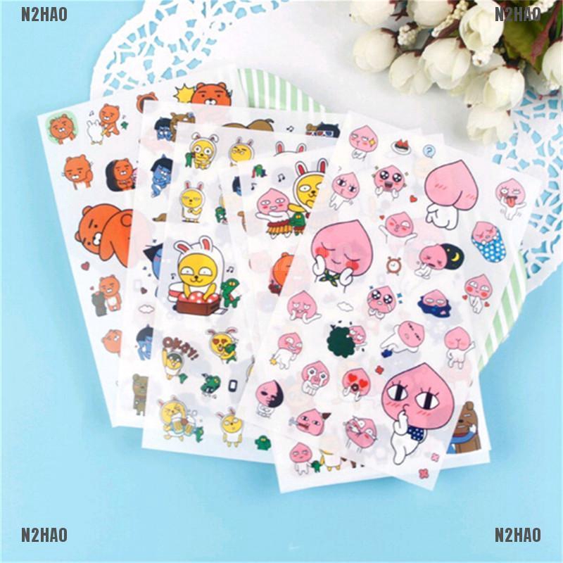 CP 6pcsset Cute Friend Stickers Kids Album Scrapbook Calendar Diary ...