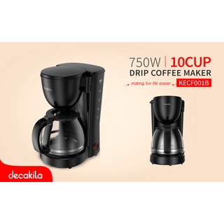 DECAKILA รุ่น KECF001B เครื่องชงกาแฟดริป 750 วัตต์  (Drip coffee maker) เครื่องชงกาแฟ กาแฟดริป