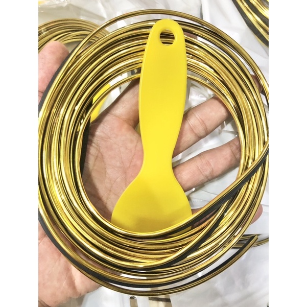 เส้นขอบทอง คิ้วสีทองลำโพงบลูทูธ diy ยาวครับ 5 เมตร ราคาต่อเส้น