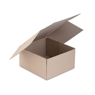 กล่องเค้กลูกฟูก ขนาด 24 x 24 x 13.5 cm แบบไม่มีหน้าต่าง แพ็ค 5ใบ
