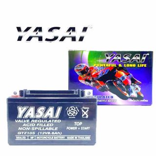 แบตเตอรี่ มอเตอร์ไซค์ แบบแห้ง Yasai  12v 8.6AH ( GTZ10S )​* (แบตใหม่ จากโรงงาน แท้ 100%)