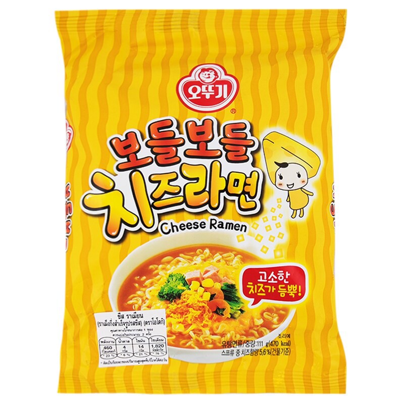 โอโตกิราเม็งกึ่งสำเร็จรูปรสชีส 111กรัม Otoki instant ramen cheese flavor 111g.