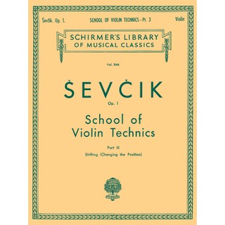 Sevcik School of Violin Technics, Op. 1 – Book 3 Shifting
