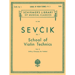 Sevcik School of Violin Technics, Op. 1 – Book 3 Shifting