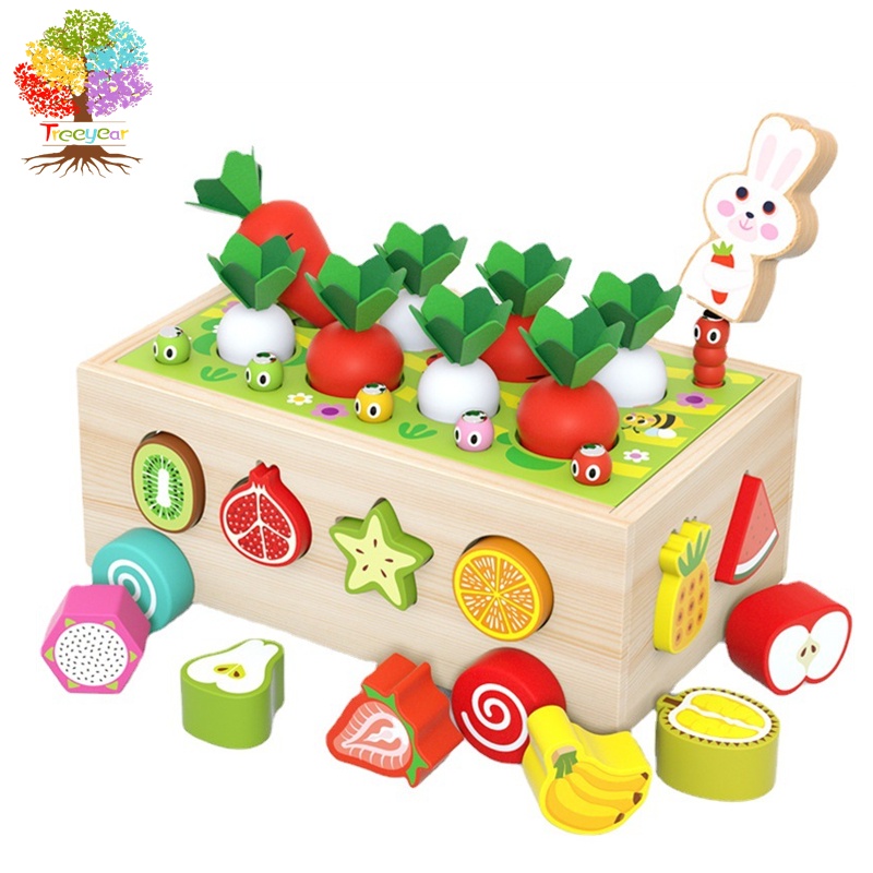 Treeyear Balls in Cups เกมมอนเตสซอรี่ไม้ ขนาดใหญ่ 12 ลูก 30 มม. อายุ 1 ปีขึ้นไป ของเล่นเสริมการเรียนรู้เด็กก่อนวัยเรียน