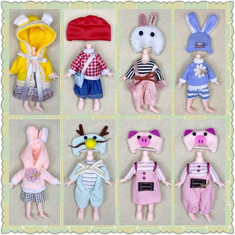 Ob11 ชุดยูนิฟอร์ม ชุดแม่บ้าน ชุดแม่บ้าน กระโปรง 1/8 Bjd 16 ซม. สําหรับตุ๊กตา