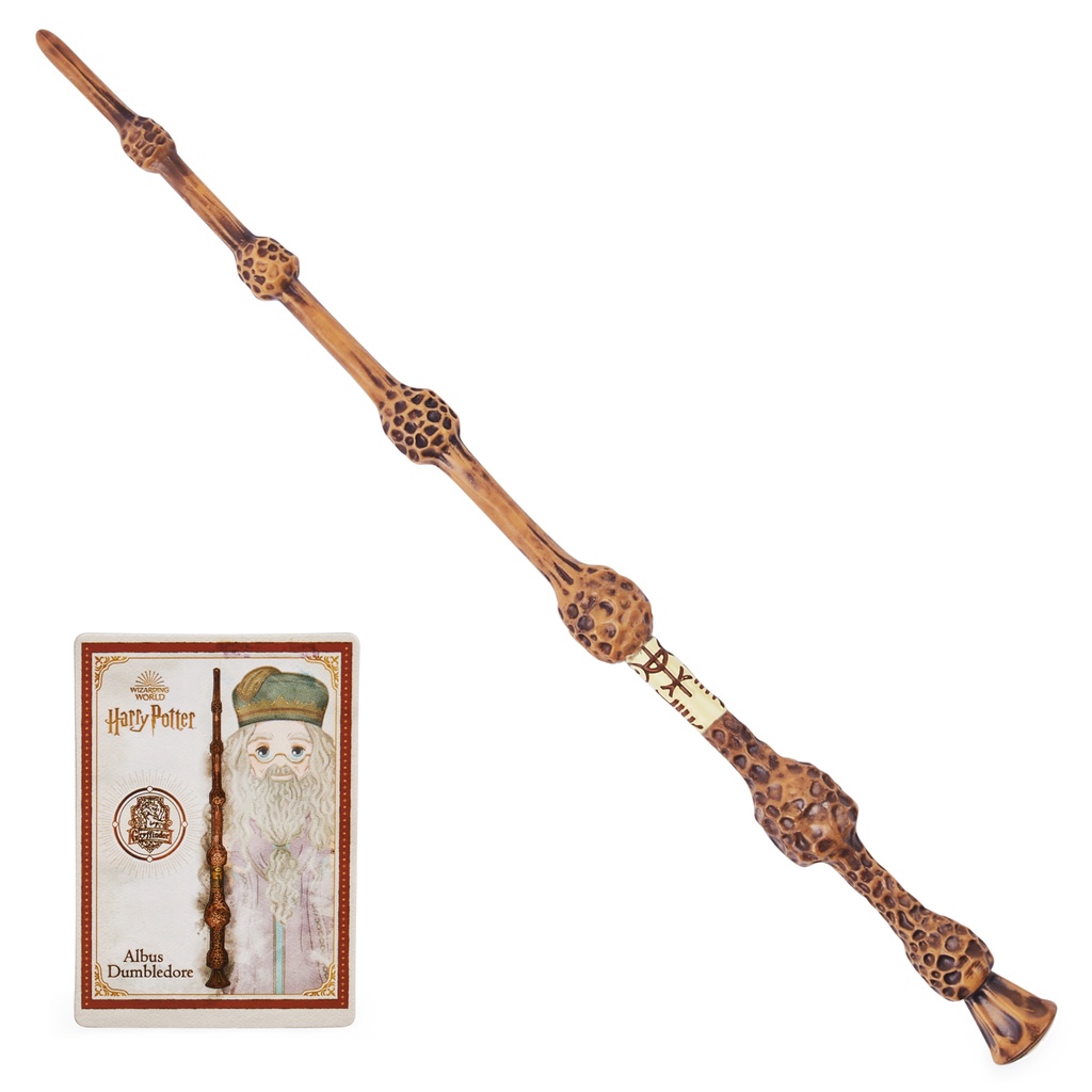 Wizarding World Spellbinding Wand ของเล่น ฟิกเกอร์ คทาเวทมนต์ ไม้กายสิทธิ์ ของตัวละครใน แฮร์รี่ พอตเตอร์ ขนาด 12 นิ้ว — صورة 3