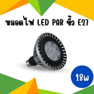 หลอดไฟ LED PAR38 18W ขั้วเกลียว E27 แสงส้ม วอร์มไวท์ Warmwhite ไฟส่องสวน ยี่ห้อ NVC ไฟส่องหญ้า ไฟประหยัดพลังงาน