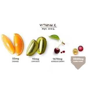 ผงคามูคามู ดูแลผิว วิตามินซี Camu Camu Powder ยี่ห้อ Feaga Life 100 กรัม