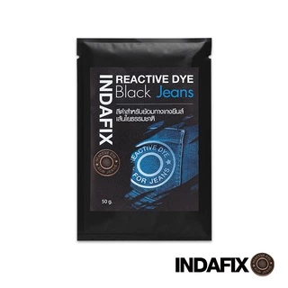 สีย้อมผ้า INDAFIX สำหรับย้อมกางเกงยีนส์เส้นใยธรรมชาติ ขนาด 50 กรัม