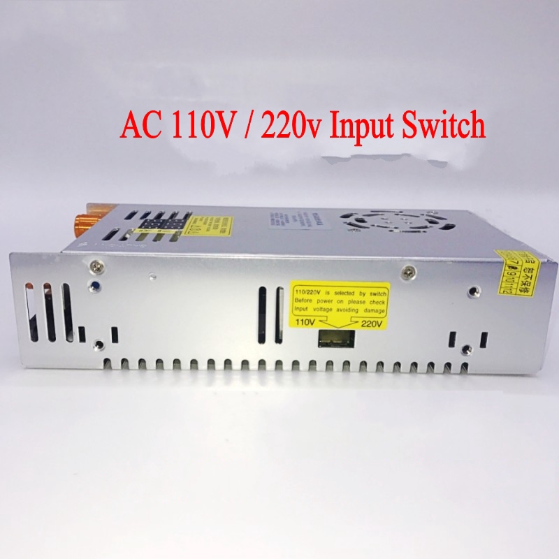 Ac-dc ตัวแปลง จอแสดงผลดิจิทัล แรงดันไฟฟ้า ปรับได้ สวิตช์ควบคุม แหล่งจ่ายไฟ DC 12V 24v 36v 48v 60v 80v 120v 480W