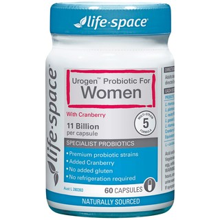 Life Space Urogen Probiotic for Women 60 Capsules