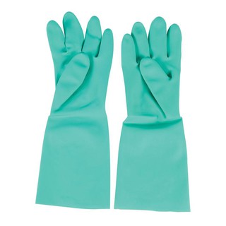 ถุงมือยางไนไตร 14 นิ้ว L สีเขียว ไมโครเท็กซ์ 14 inch Nitrile rubber gloves L, Green Microtex