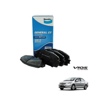 BENDIX GCT ผ้าเบรคหน้า ผ้าเบรคหลัง TOYOTA VIOS YARIS โตโยต้า วีออส ยาริส E J G S ทุกรุ่น ทุกปี