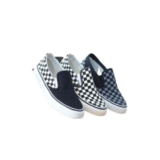 [ลิขสิทธิ์แท้] Leo ASI Slip-on Checkerboard [U] NEA รองเท้าผ้าใบ สวม ทรงฮิต ลีโอ ราคาถูก ผู้ชาย ผู้หญิง