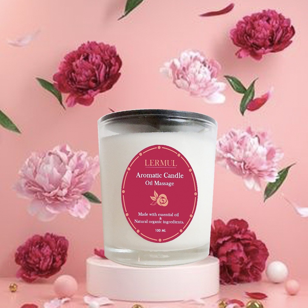 Lermul aromatic candle oil massage aroma therapy soy candle