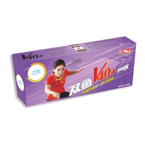 ลูกปิงปอง Double Fish V103 40+ (ราคา/10 ลูก)