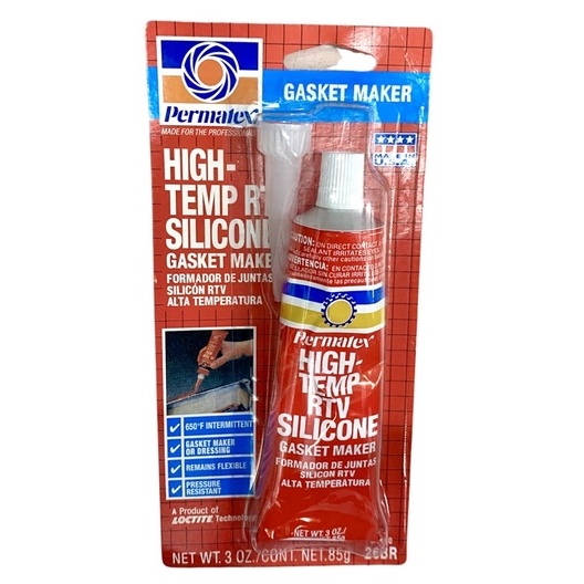 กาวเเดง Gasket Maker ซิลิโคน PERMATEX HIGH-TEMP RTV SILICONE GASKET MAKER