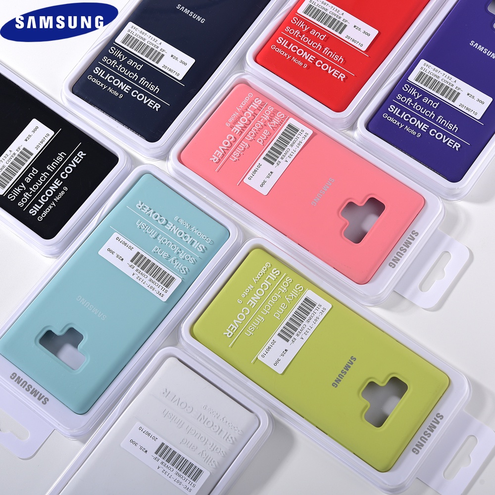เคสซิลิโคนนิ่ม ลายโลโก้ พร้อมกล่อง สําหรับ Samsung Galaxy Note 9 Galaxy Note9