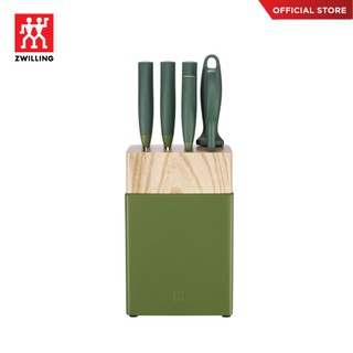 ZWILLING ชุดบล็อกมีด 7 ชิ้น รุ่น Now S  สแตนเลส - สีเขียว N54370007