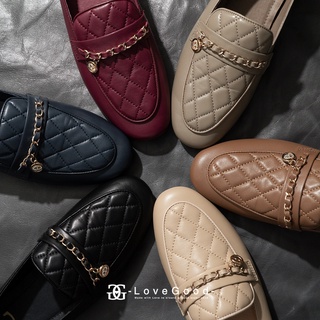 [ LoveGood ] Grandee รองเท้าหนังวัวแท้ ทรง Moccasin ใส่เหยียบส้นได้ ใส่นิ่ม เดินสบาย เก็บทรงเท้าดี มีไซส์ 35-42