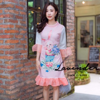 :Mini Dress เดรสตัวสั้น เนื้อผ้าพิมพ์ลายสุดน่ารัก