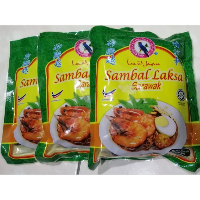 Laaksa Samamba Sarawak Laksa Paste 600g Instant Cap Burung Bayan Laaksa Instant Local Laksa Instant 