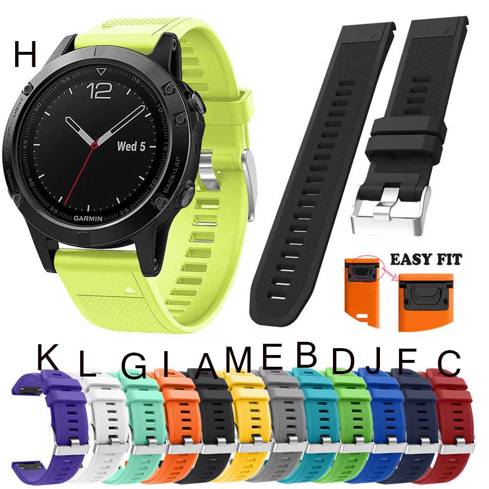 สายนาฬิกาซิลิโคน สำหรับนาฬิกา Garmin Fenix 7 5 /6 pro/ 5 Plus / 935/945/955 Garmin Fenix 8 47 มม.