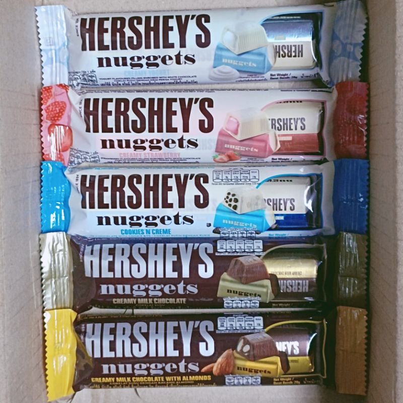 Hershey's Nuggets Chocolate เฮอร์ชี่ส์ นักเก็ต ช็อกโกแลต 28กรัม