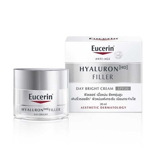 Eucerin HYALURON HD FILLER DAY BRIGHT CREAM SPF30 50 ml 20 ML ฟิลเลอร์ เติมริ้วรอยลึก ผิวแน่นเด้งกระชับ เนียน