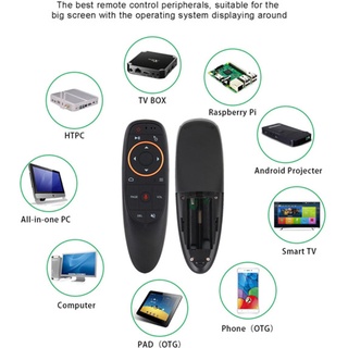 R* รีโมทควบคุมด้วยเสียง 2 4GHz ไร้สาย IR แอร์เมาส์ การเรียนรู้ สําหรับกล่องทีวี Android