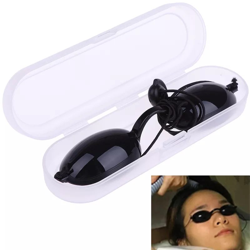 พร้อมส่ง แว่นตาเลเซอร์ IPL ป้องกันแสง พร้อมเคสแข็ง IPL Clinic แว่นตากันแสง