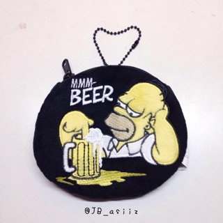 กระเป๋าใส่เหรียญซิมป์สัน (simpsons) homer สีดำ