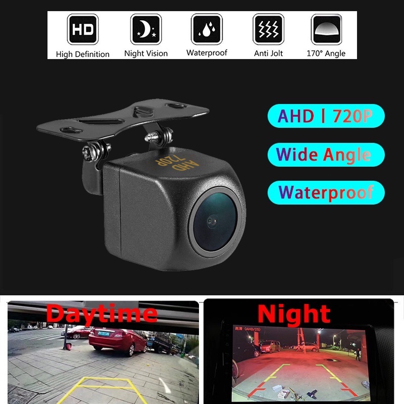 Ahd 1080P/720P 25fps 12V กล ้ องถอยหลัง Starlight Night Vision 170 องศามุมรถกลับย ้ อนกลับกล ้ องที ่ จอดรถช ่ วยเหลือกล ้ อง