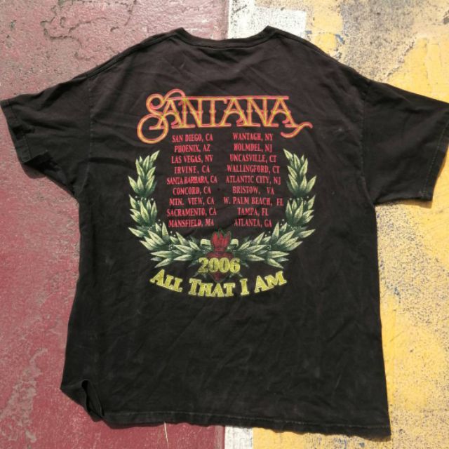 เสื้อวินเทจ Santana All that I am 2006