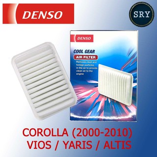 DENSO กรองอากาศรถยนต์ Toyota Corolla (2000-2010) / Vios / Yaris / Altis (รหัสสินค้า 260300 - 0100)