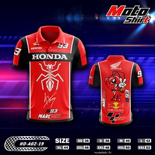 MOTOSHIRT เสื้อโปโล HONDA HO-A02-19