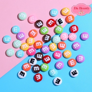 อะไหล่แต่งเล็บ เรซิ่น m&amp;m  Mix Color  10ชิ้น/คละสีให้ค่ะ