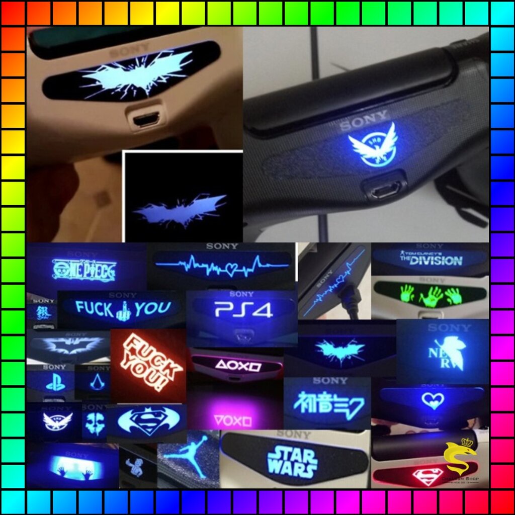 (ลิ้ง1) สติกเกอร์ Light Bar PS4