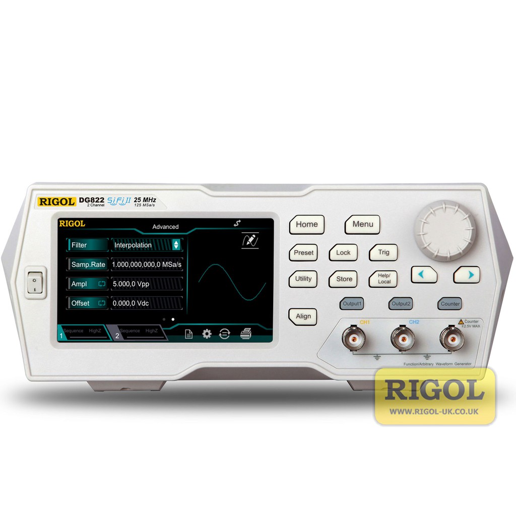 RIGOL DG822 Function/Arbitrary Waveform Generator